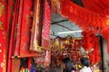 Chinese new year decoration shop at petaling street malaysia