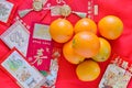 Chinese New Year Decorations orange and red envelope