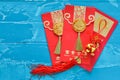 Chinese New Year Decorations red envelope and Traditional chine