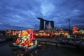 Chinese New Year decorations in Singapore Royalty Free Stock Photo