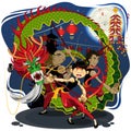 Chinese New Year Dragon Dance Royalty Free Stock Photo