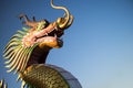 Chinese New Year Dragon Decoration on blue sky background Royalty Free Stock Photo