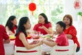 Chinese New Year family celebration Royalty Free Stock Photo