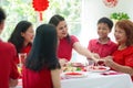 Chinese New Year family celebration Royalty Free Stock Photo