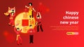 Chinese New Year  Festive Banner Royalty Free Stock Photo