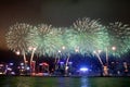 Hong Kong : Chinese New Year Fireworks 2013 Royalty Free Stock Photo