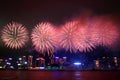 Hong Kong : Chinese New Year Fireworks 2013 Royalty Free Stock Photo