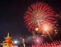 Chinese new year fireworks Royalty Free Stock Photo