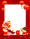 Chinese New Year Greeting Card Royalty Free Stock Photo