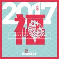 2017 Chinese New Year greeting card background