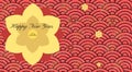 Chinese new year greeting card background or wallpaper Royalty Free Stock Photo