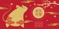 Chinese new year , 2020, Happy new year greetings, Year of the Rat