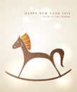 Chinese New Year of the Horse card Royalty Free Stock Photo