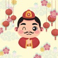 Chinese new year icon cute chibi