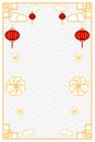 chinese new year invitation background, lunar new year invitation, greeting card simple elegant, template undangan imlek vektor Royalty Free Stock Photo
