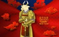 2021 Chinese new year king cow