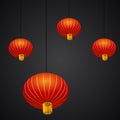 Chinese New Year Lantern Background Royalty Free Stock Photo