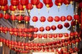 Chinese New Year lantern decoration of the street Royalty Free Stock Photo