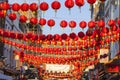 Chinese New Year lantern decoration of the street Royalty Free Stock Photo