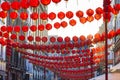 Chinese New Year lantern decoration of the street Royalty Free Stock Photo