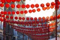 Chinese New Year lantern decoration of the street Royalty Free Stock Photo