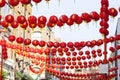 Chinese New Year lantern decoration of the street