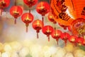 Chinese new year lanterns in china town. Royalty Free Stock Photo