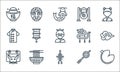 chinese new year line icons. linear set. quality vector line set such as cookie, knot, year, decoration, noodles, outfit, dragon, Royalty Free Stock Photo