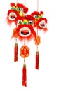 Chinese new year lion head ornaments Royalty Free Stock Photo