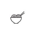 chinese new year longevity noodles. Vector illustration decorative design