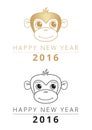 Chinese New Year of monkey 2016