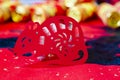 Chinese New Year year of mouse paper-cut or JianZhi