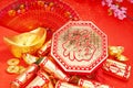 Chinese new year ornament--gold ingot,