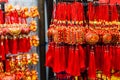 Chinese New Year Ornaments in Chinatown Royalty Free Stock Photo