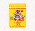 Chinese New Year 2021 Ox Packets. Best Luck Ahead the Year of Ox Chinese translation Happy Chinese New Year, Year of Ox