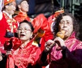 Chinese new year parade musicians