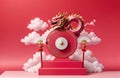 chinese new year art product demontration Royalty Free Stock Photo