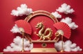 chinese new year product demontration Royalty Free Stock Photo