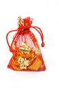 Chinese new year red decorative sachet