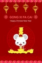 Chinese New Year red packet illustration. Year of Rat