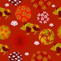 Chinese New Year Seamless Patern Royalty Free Stock Photo