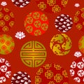 Chinese New Year Seamless Patern Royalty Free Stock Photo