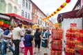 Chinese New Year Shopping in Singapore Chinatown Royalty Free Stock Photo
