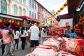 Chinese New Year Shopping in Singapore Chinatown Royalty Free Stock Photo