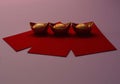 Chinese New Year Spring festival decorations a red background Royalty Free Stock Photo