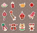 Chinese new year stickers Royalty Free Stock Photo