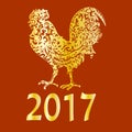 Chinese New Year 2017 symbol Rooster