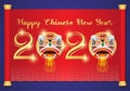 Chinese New Year Template Background for Greetings Cards or Invitations. Vector Illustration