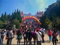 Chinese New Year temple fair, pray for friends and family