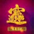 Chinese New Year traditional symbols: Money and treasures will b